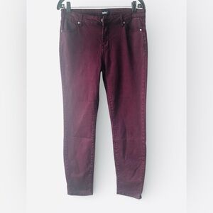 Buffalo David Bitton Women's Dark Red Skinny Jeans